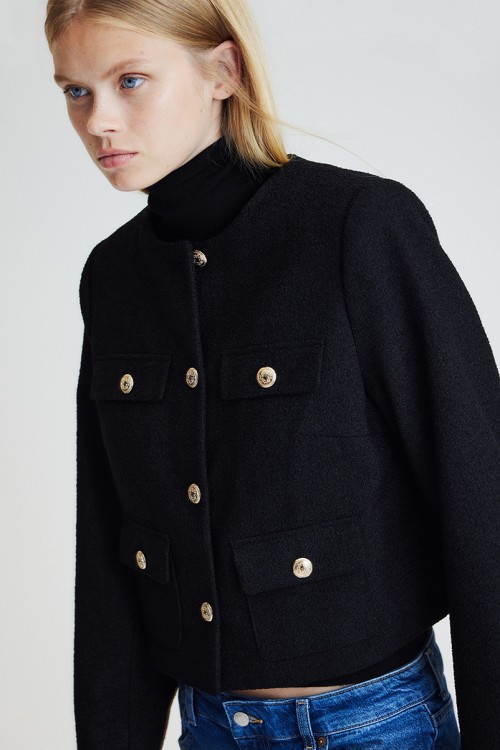 Textured-weave Jacket