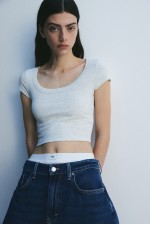 Ribbed Crop T-shirt