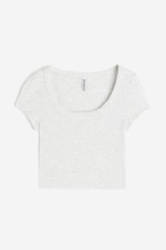 Ribbed Crop T-shirt