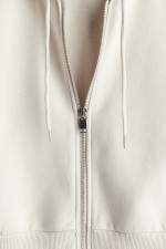 Short Hooded Sweatshirt Jacket