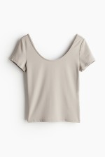 Microfiber Scoop-neck Top